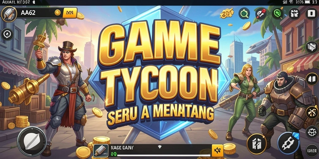 Gameplay Tycoon yang seru dan interaktif di AA62.