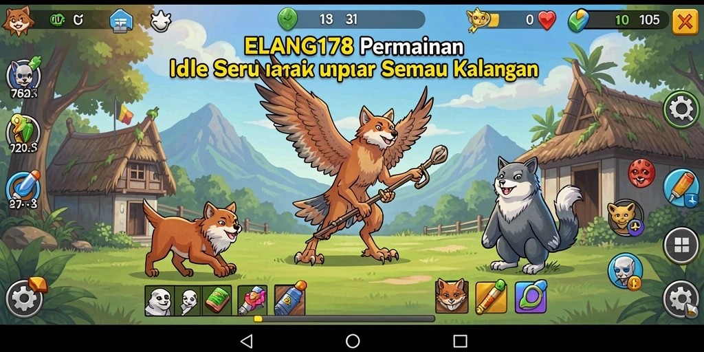 Tangkapan layar gameplay <strong>ELANG178</strong> yang menunjukkan aksi seru dalam bermain Idle.