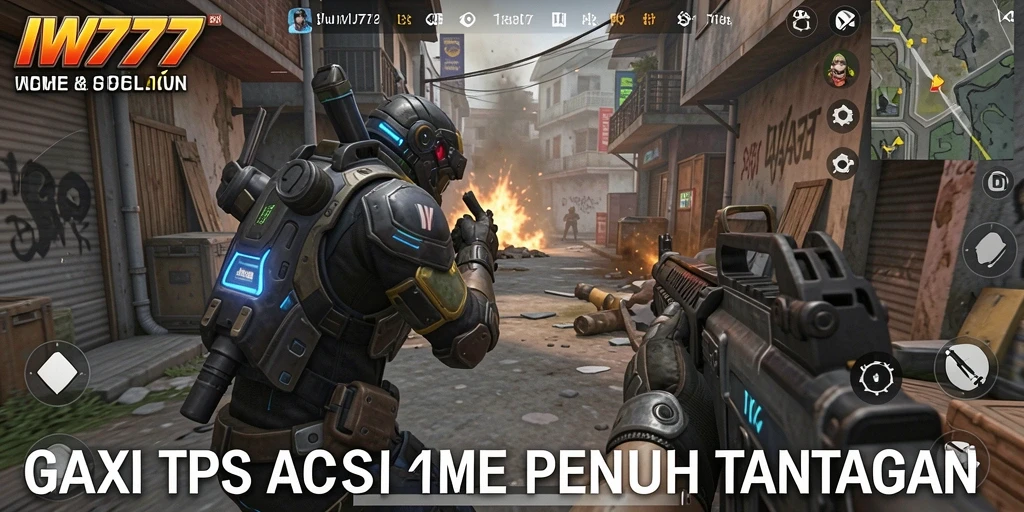 Screenshot utama IW777 yang menunjukkan gameplay TPS yang seru dan mendebarkan.
