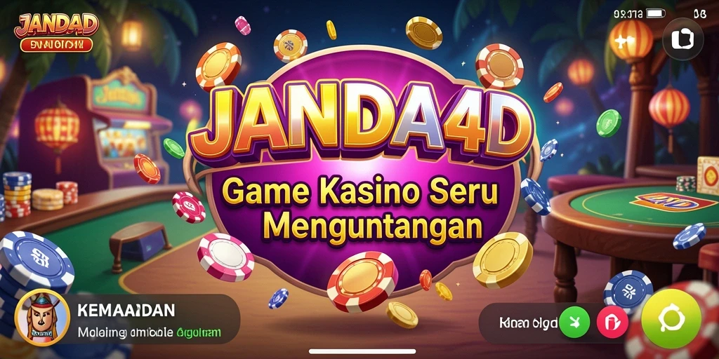 Tangkapan layar menunjukkan kegembiraan bermain Kasino di JANDA4D.
