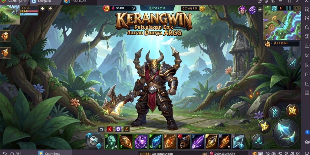 Tampilan gameplay KERANGWIN yang menakjubkan dalam dunia ARPG.