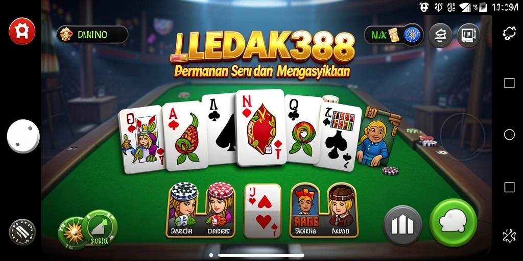 Screenshot gameplay LEDAK388 yang menampilkan keseruan bermain Domino.