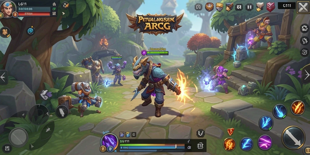 Screenshot menunjukkan aksi seru dalam pertarungan LG111.