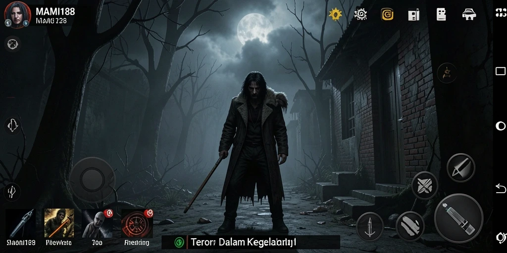 Screenshot MAMI188 menampilkan suasana mencekam dari gameplay horror.