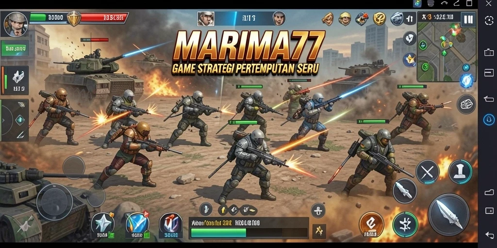 Tampilan menarik dari gameplay strategi MARIMA77 yang mendebarkan.