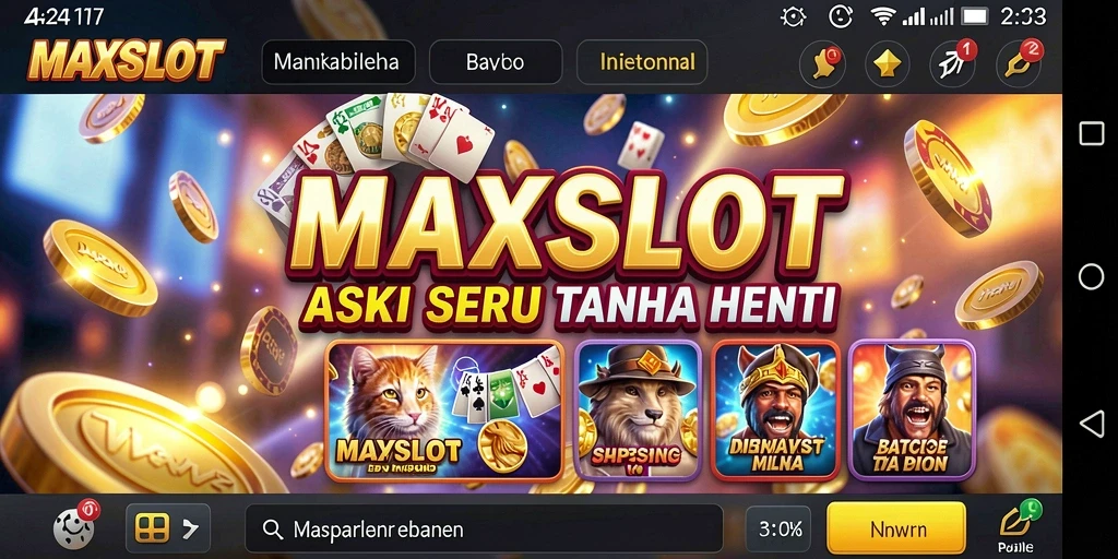 Screenshot utama <strong>MAXSLOT</strong> menunjukkan aksi pertempuran yang mendebarkan.