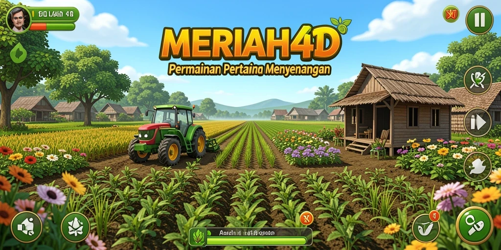 Tampilan gameplay Farming yang menarik di MERIAH4D.