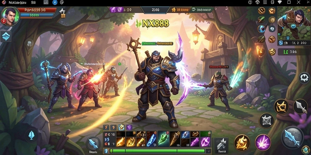 Gameplay seru dalam dunia MMORPG yang penuh petualangan.