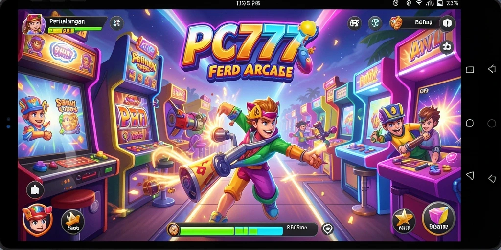 Tampilan gameplay seru dan penuh warna dari PC777.