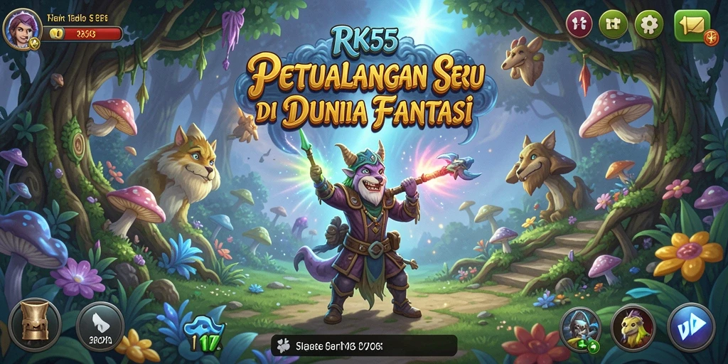 Tangkapan layar RK55 menampilkan aksi mendebarkan saat menjelajahi dunia petualangan.