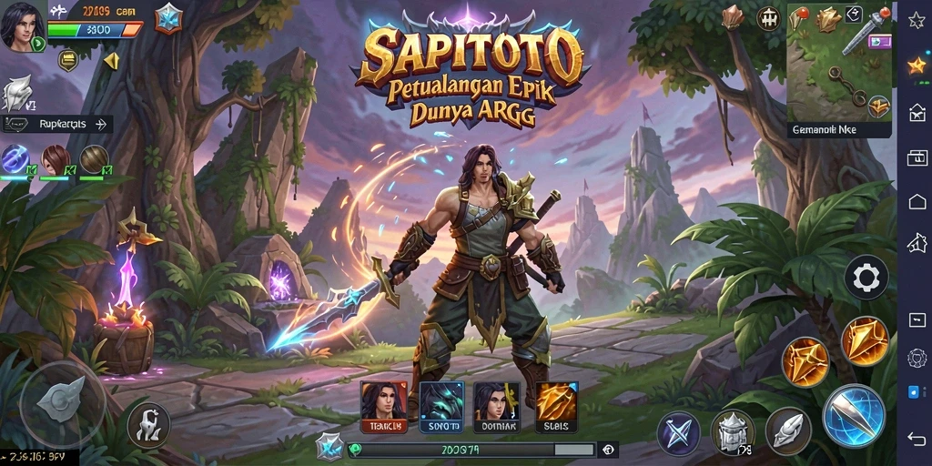 Tampilan gameplay SAPITOTO yang mendebarkan dan penuh aksi.