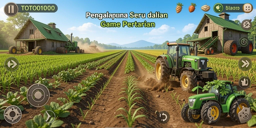 Gameplay seru di TOTO1000 dengan kegiatan bercocok tanam.