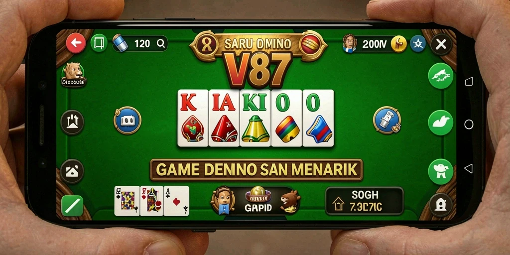 Gameplay V87 yang seru dan menggugah semangat.