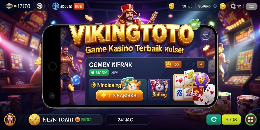 Screenshot VIKINGTOTO menampilkan gameplay Kasino yang seru dan interaktif.