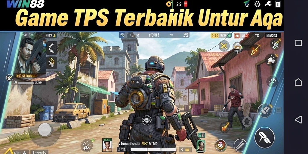 Tampilan gameplay seru dalam WIN88 dengan aksi TPS yang mendebarkan.