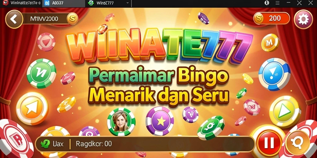 Screenshot gameplay WINRATE777 menampilkan keseruan bermain Bingo secara langsung.